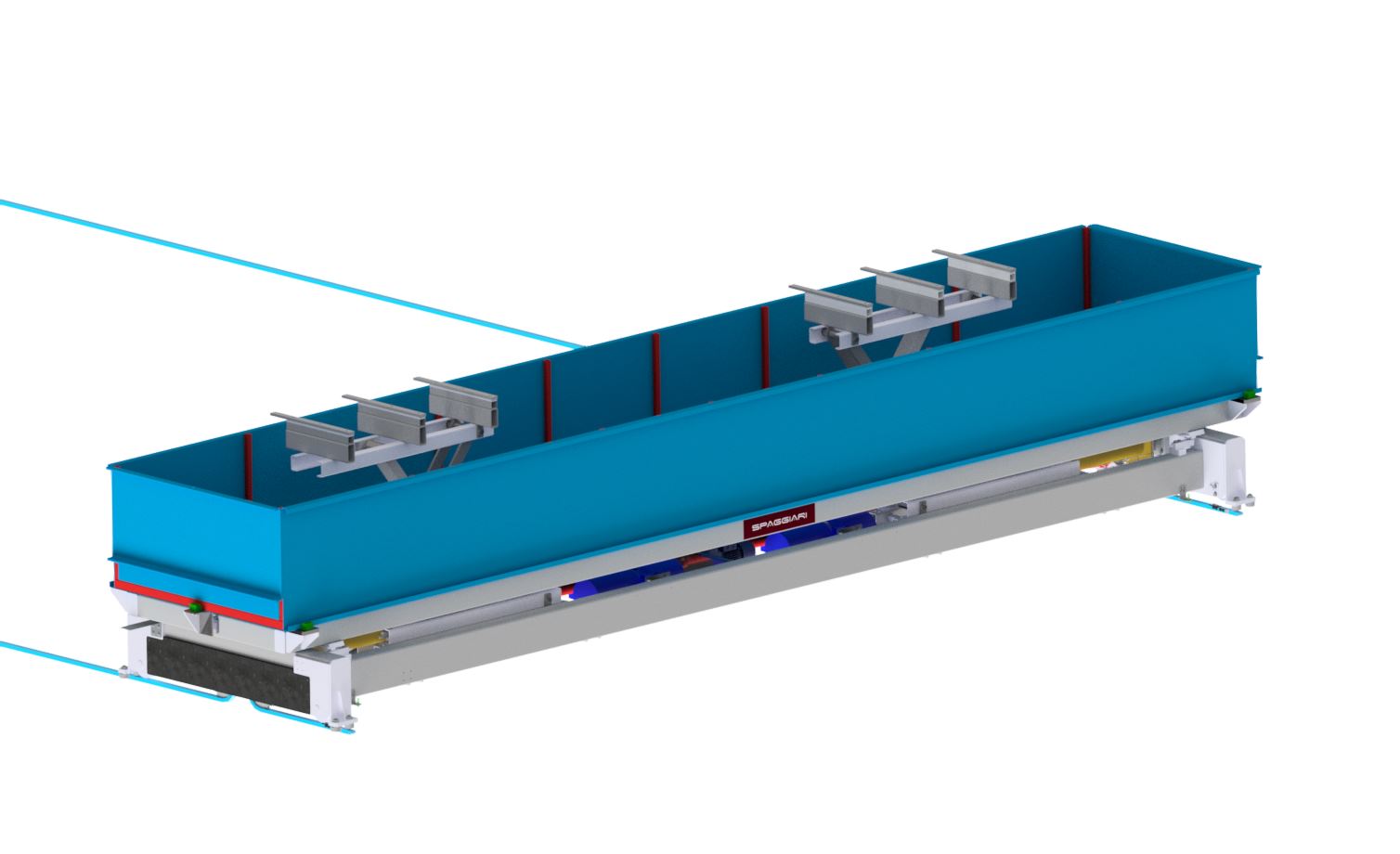 baia con estrattori rendering